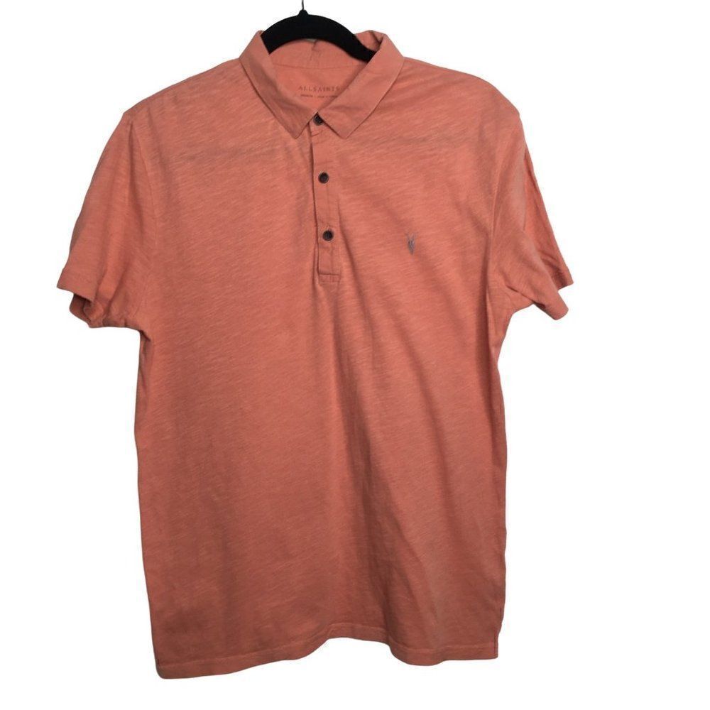 Allsaints mens tee peach colored tee shirt.